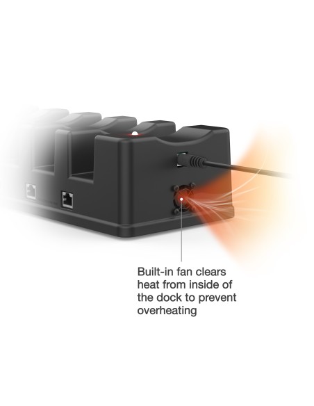 GDS® 6-Port Power + 6-Port RJ45 Dock for Tablets with IntelliSkin®