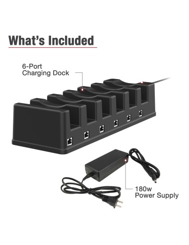 GDS® 6-Port Power + 6-Port RJ45 Dock for Tablets with IntelliSkin®