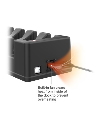 GDS® 6-Port Power + Single RJ45 Dock for Tablets with IntelliSkin®