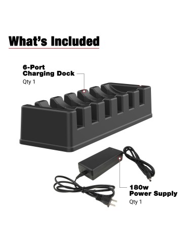 GDS® 6-Port Power + Single RJ45 Dock for Tablets with IntelliSkin®