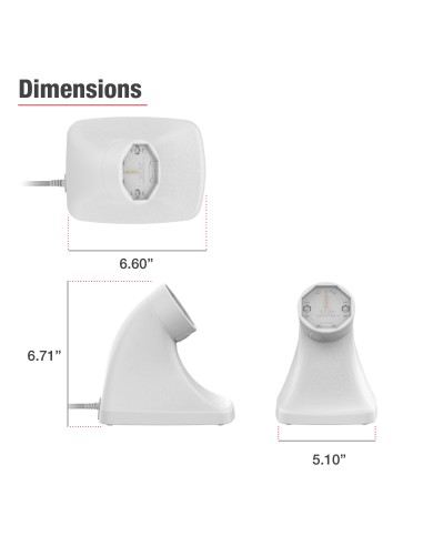 GDS® Uni-ConnT Powered Kiosk Dock with USB-C - Gray