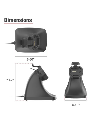 GDS® Uni-ConnT Powered Snap-In Kiosk Dock with USB-C