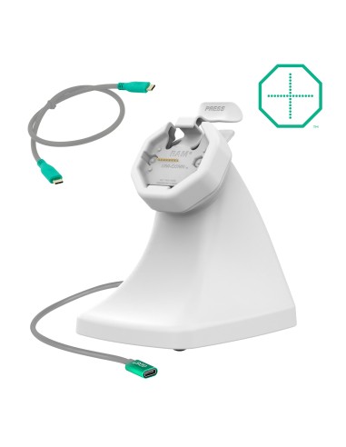 GDS® Uni-ConnT Powered Snap-In Kiosk Dock with USB-C - Gray