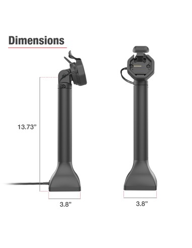 GDS® Uni-ConnT Powered 14" Pedestal Dock with USB-C