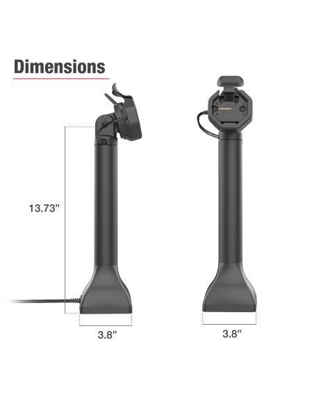 GDS® Uni-ConnT Powered 14" Pedestal Dock with USB-C