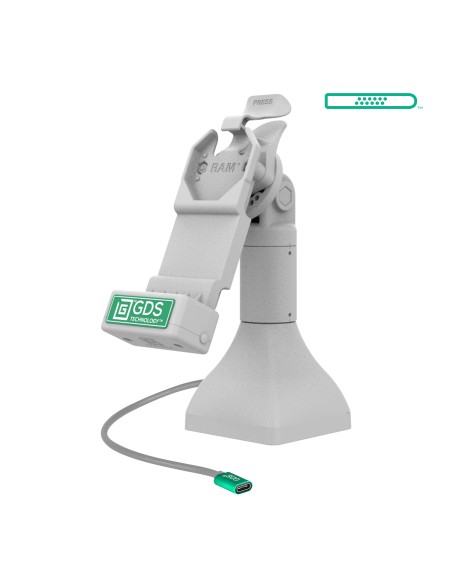 GDS® Uni-ConnT 7" Pedestal Dock with USB-C - Gray