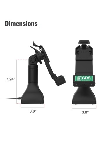 GDS® Uni-ConnT 7" Pedestal Dock with PoE