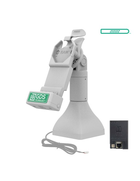 GDS® Uni-ConnT 7" Pedestal Dock with PoE - Gray