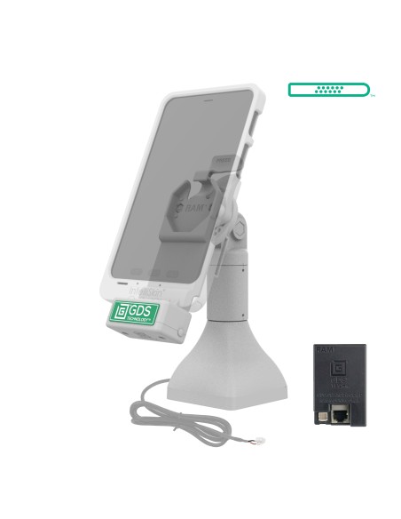 GDS® Uni-ConnT 7" Pedestal Dock with PoE - Gray