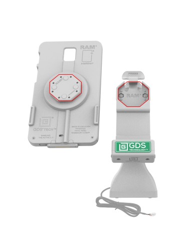 GDS® Uni-ConnT 7" Pedestal Dock with PoE - Gray