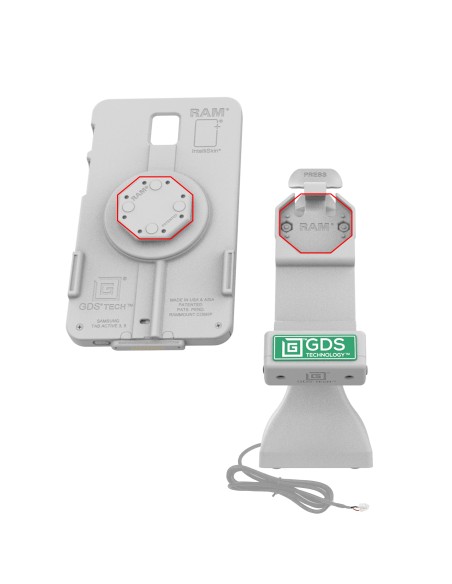 GDS® Uni-ConnT 7" Pedestal Dock with PoE - Gray