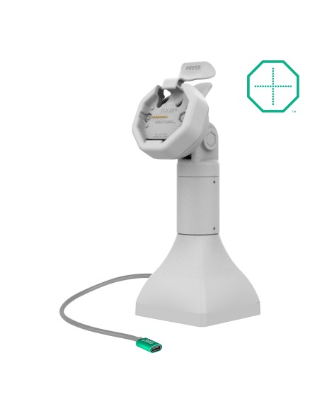 GDS® Uni-ConnT Powered 7" Pedestal Dock with USB-C - Gray