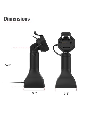 GDS® Uni-ConnT Powered 7" Pedestal Dock with PoE