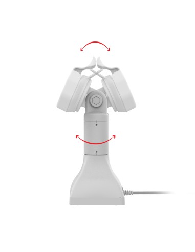 GDS® Uni-ConnT Powered 7" Pedestal Dock with PoE - Gray