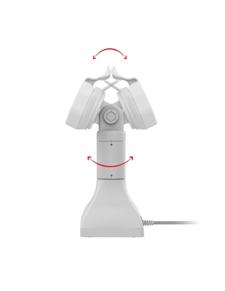 GDS® Uni-ConnT Powered 7" Pedestal Dock with PoE - Gray