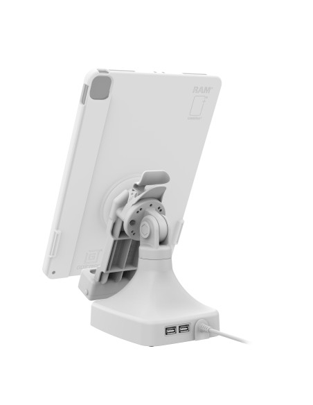 GDS® Uni-ConnT Tilt & Swivel Dock with PoE + Data - Gray