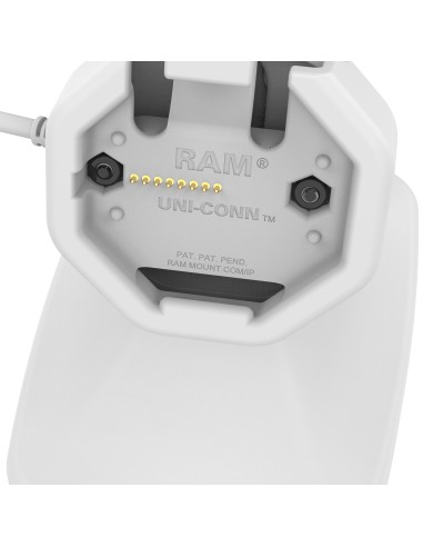 GDS® Uni-ConnT Powered Tilt & Swivel Dock with USB-C + Data - Gray