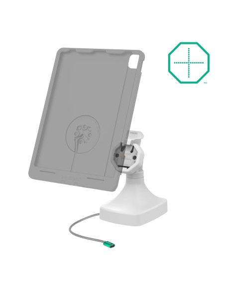 GDS® Uni-ConnT Powered Tilt & Swivel Dock with USB-C - Gray