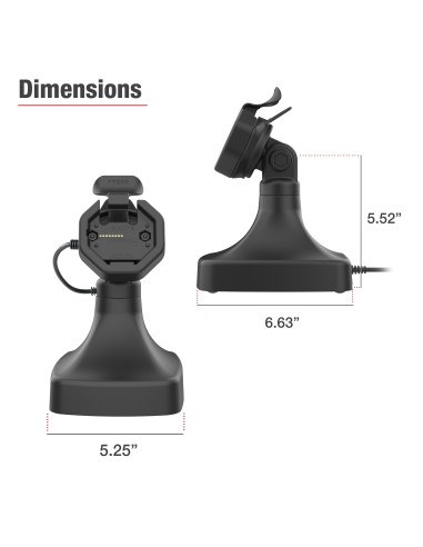GDS® Uni-ConnT Powered Tilt & Swivel Dock with PoE + Data