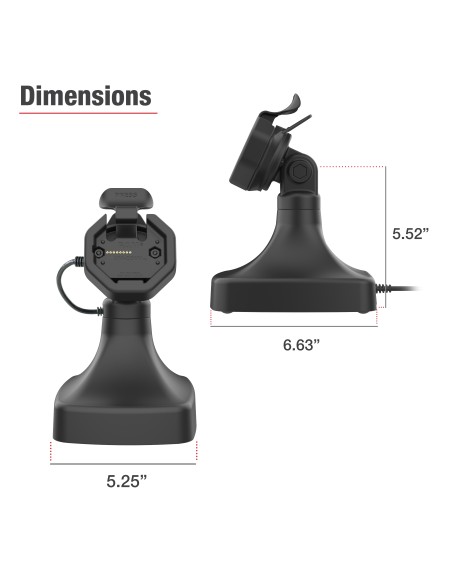 GDS® Uni-ConnT Powered Tilt & Swivel Dock with PoE + Data