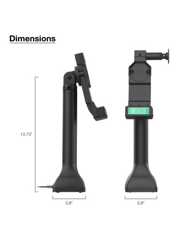 GDS® Uni-ConnT 14" Locking Pedestal Dock with USB-C