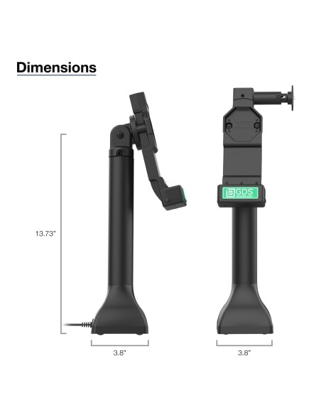 GDS® Uni-ConnT 14" Locking Pedestal Dock with USB-C