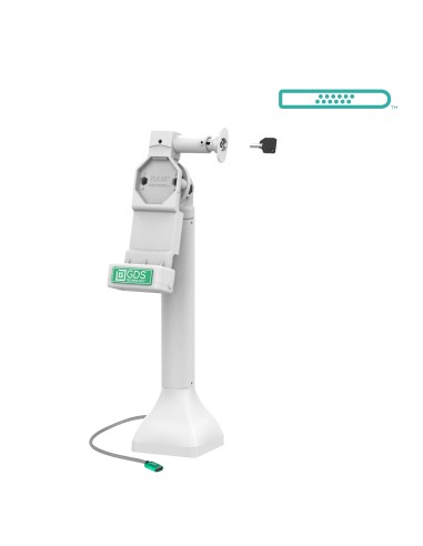 GDS® Uni-ConnT 14" Locking Pedestal Dock with USB-C - Gray