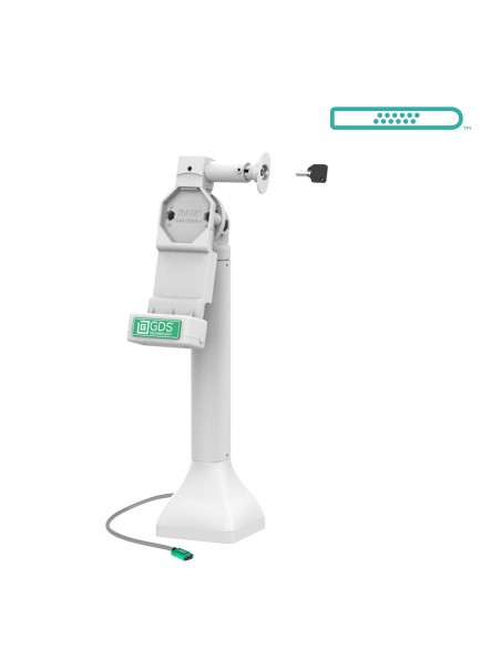 GDS® Uni-ConnT 14" Locking Pedestal Dock with USB-C - Gray