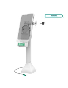 GDS® Uni-ConnT 14" Locking Pedestal Dock with USB-C - Gray 2