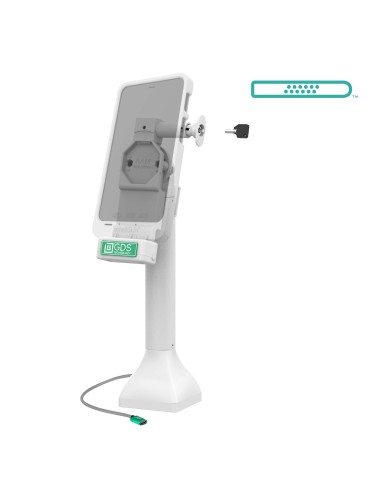 GDS® Uni-ConnT 14" Locking Pedestal Dock with USB-C - Gray