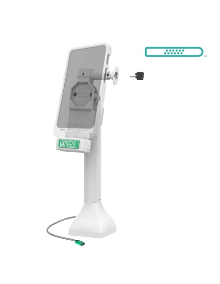 GDS® Uni-ConnT 14" Locking Pedestal Dock with USB-C - Gray