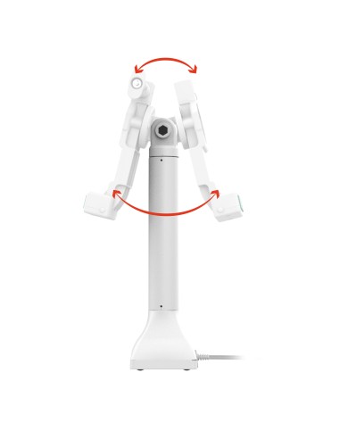 GDS® Uni-ConnT 14" Locking Pedestal Dock with USB-C - Gray