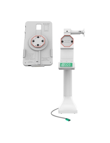 GDS® Uni-ConnT 14" Locking Pedestal Dock with USB-C - Gray