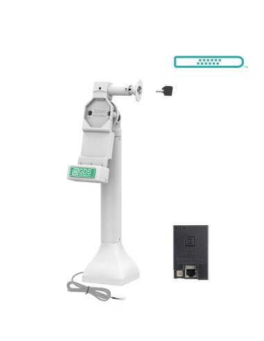 GDS® Uni-ConnT 14" Locking Pedestal Dock with PoE - Gray