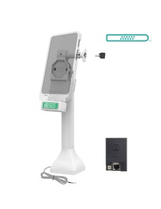 GDS® Uni-ConnT 14" Locking Pedestal Dock with PoE - Gray 2