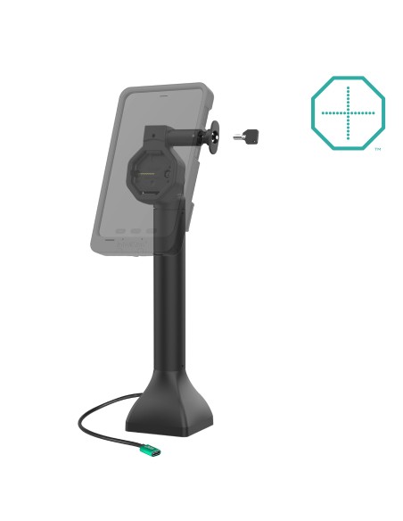 GDS® Uni-ConnT Powered 7" Locking Pedestal Dock with USB-C