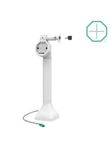 GDS® Uni-ConnT Powered 7" Locking Pedestal Dock with USB-C - Gray