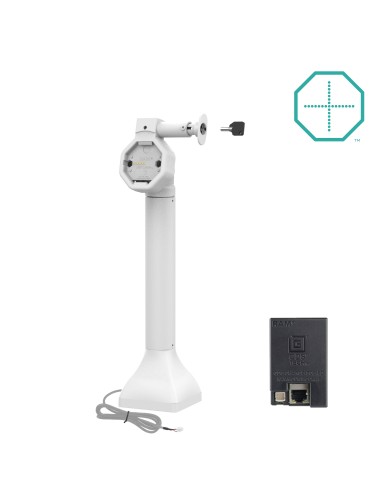 GDS® Uni-ConnT Powered 14" Locking Pedestal Dock with PoE - Gray