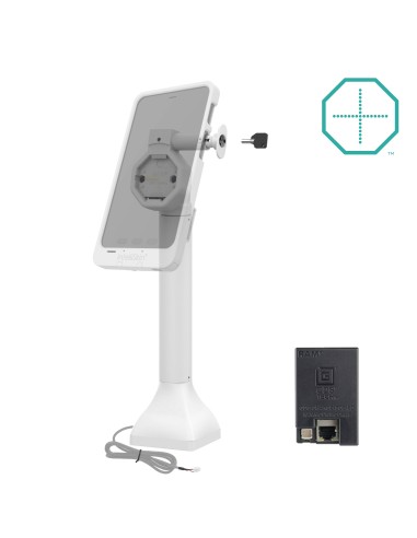 GDS® Uni-ConnT Powered 14" Locking Pedestal Dock with PoE - Gray