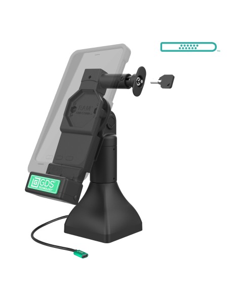 GDS® Uni-ConnT 7" Locking Pedestal Dock with USB-C