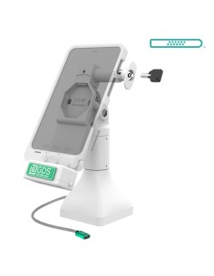 GDS® Uni-ConnT 7" Locking Pedestal Dock with USB-C - Gray 2