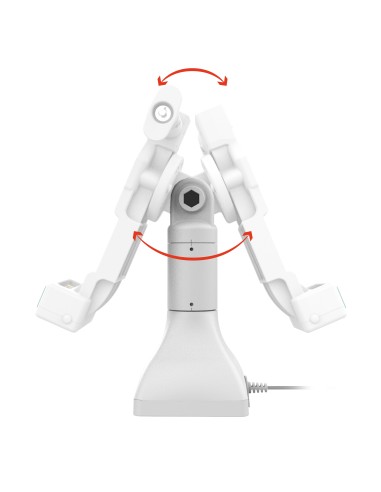 GDS® Uni-ConnT 7" Locking Pedestal Dock with PoE - Gray