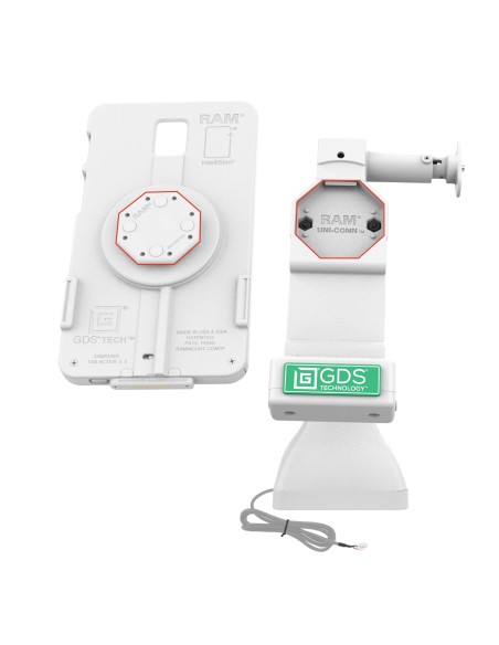 GDS® Uni-ConnT 7" Locking Pedestal Dock with PoE - Gray