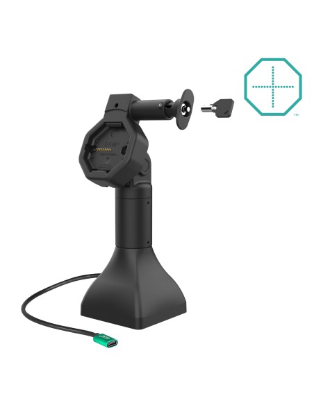 GDS® Uni-ConnT Powered 7" Locking Pedestal Dock with USB-C