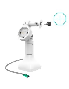 GDS® Uni-ConnT Powered 7" Locking Pedestal Dock with USB-C - Gray