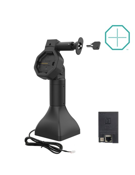 GDS® Uni-ConnT Powered 7" Locking Pedestal Dock with PoE