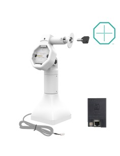 GDS® Uni-ConnT Powered 7" Locking Pedestal Dock with PoE - Gray