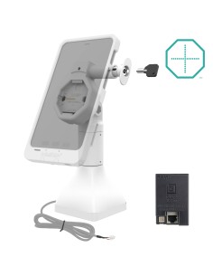 GDS® Uni-ConnT Powered 7" Locking Pedestal Dock with PoE - Gray 2