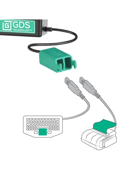 Locking GDS® Tough-DockT + Dual USB-A for Samsung Tab A11+ & Tab A9+