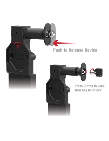 GDS® Uni-ConnT Locking Dock + Dual USB-A with Release Button